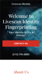 Mobile Screenshot of livescanidentity.com